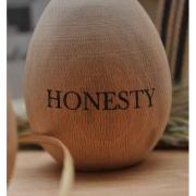 Artefina Ei aus Holz Osterei Honesty 5,5cm