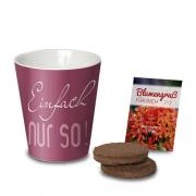 Blumensaat mit Becher Blumengarten -nur so-