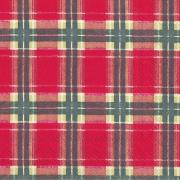 IHR Servietten Lunch 33x33cm Flannel Check red