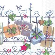 IHR Servietten Lunch 33x33cm Christmas Trellis