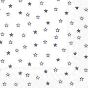 IHR Servietten Lunch 33x33cm Little Stars white black