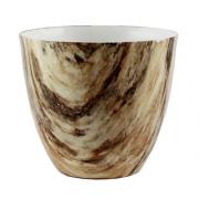 Teelichthalter - Windlicht aus Porzellan beige