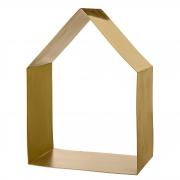 Bloomingville Regal in Hausform Metall gold 36cm