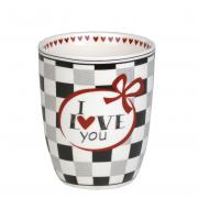 Madleys Becher Kaffeebecher - I LOVE YOU -