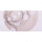 Rder Wintertafel Teller Platzteller mit Schneeflocken 33cm