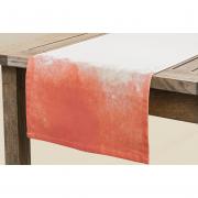 Tischläufer mit Farbverlauf 40 x 140cm orange - weiß