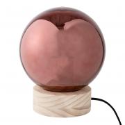 Bloomingville Lampe Tischlampe Glaskugel rosa