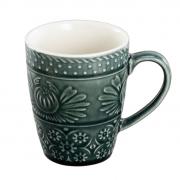 Becher Kaffeebecher aus Porzellan petrol