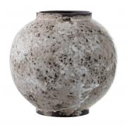 Bloomingville Steingut - Vase braun rund