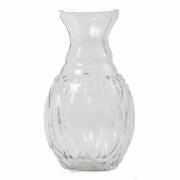 Blumenvase nostalgisch Glas klar 17cm