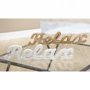 Aufsteller Schriftzug RELAX aus Holz 43cm natur Aufsteller Schriftzug RELAX aus Holz 43cm natur