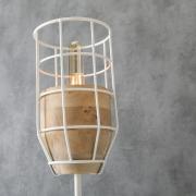 Lampe Tischlampe mit Mango-Holz-Fuß 61cm