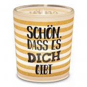 Teelichthalter Votivkerzenglas Schn, dass es Dich gibt
