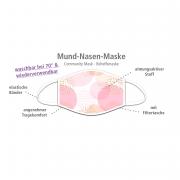 Hergo Styles Mund-Nasen-Maske Punkte rosegold