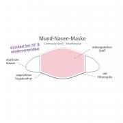 Hergo Styles Mund-Nasen-Maske rosa