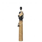 Dekofigur Statue Afrika schwarz - braun 40cm