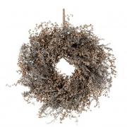 Kranz Trkranz Natur grau - braun 28cm
