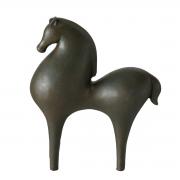 Dekofigur Pferd Skulptur Antik-Optik braun 22cm Mod. B