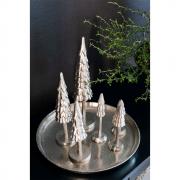 Dekoobjekt Tannenbaum Metall Aluminium gold 40cm