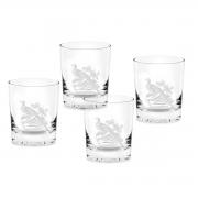 Spode Glen Lodge Whisky-Glser Fasan Double old fashioned Set 4