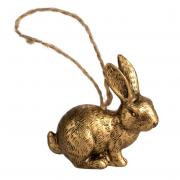Hänger Hase hockend antik-gold 5,5cm Hänger Hase hockend antik-gold 5,5cm