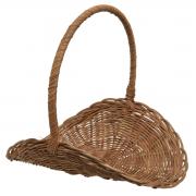 Blumenkorb aus Rattan natur - braun 40cm