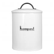 Komposteimer Tisch-Mülleimer Biomüll creme-weiß 25cm
