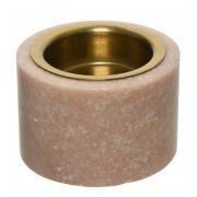 Teelichthalter Marmor Kerzenhalter orange 6 x 4cm