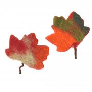 Streudeko Blätter Herbstlaub aus Filz Set 2tlg.