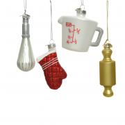 Baumschmuck-Set Weihnachtsbckerei Glas 4tlg.