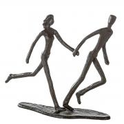 Casablanca Skulptur Paar laufend braun brniert 17cm