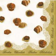 Ambiente Servietten Cocktail 25x25cm Pralinees