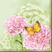 Ambiente Servietten Lunch 33x33cm Paeonia green