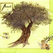 Ambiente Servietten Cocktail 25x25cm Olive Tree green
