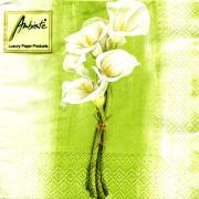 Ambiente Servietten Cocktail 25x25cm Bound of Callas green