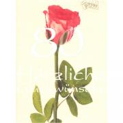 Gru�karte "80 - Herzliche Gl�ckw�nsche