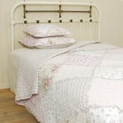 Clayre & Eef Tagesdecke Plaid Patchwork Rosen 260x260cm