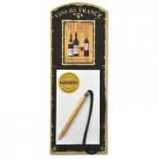 Notizblock Notepad magnetisch Vin Rouge Rotwein