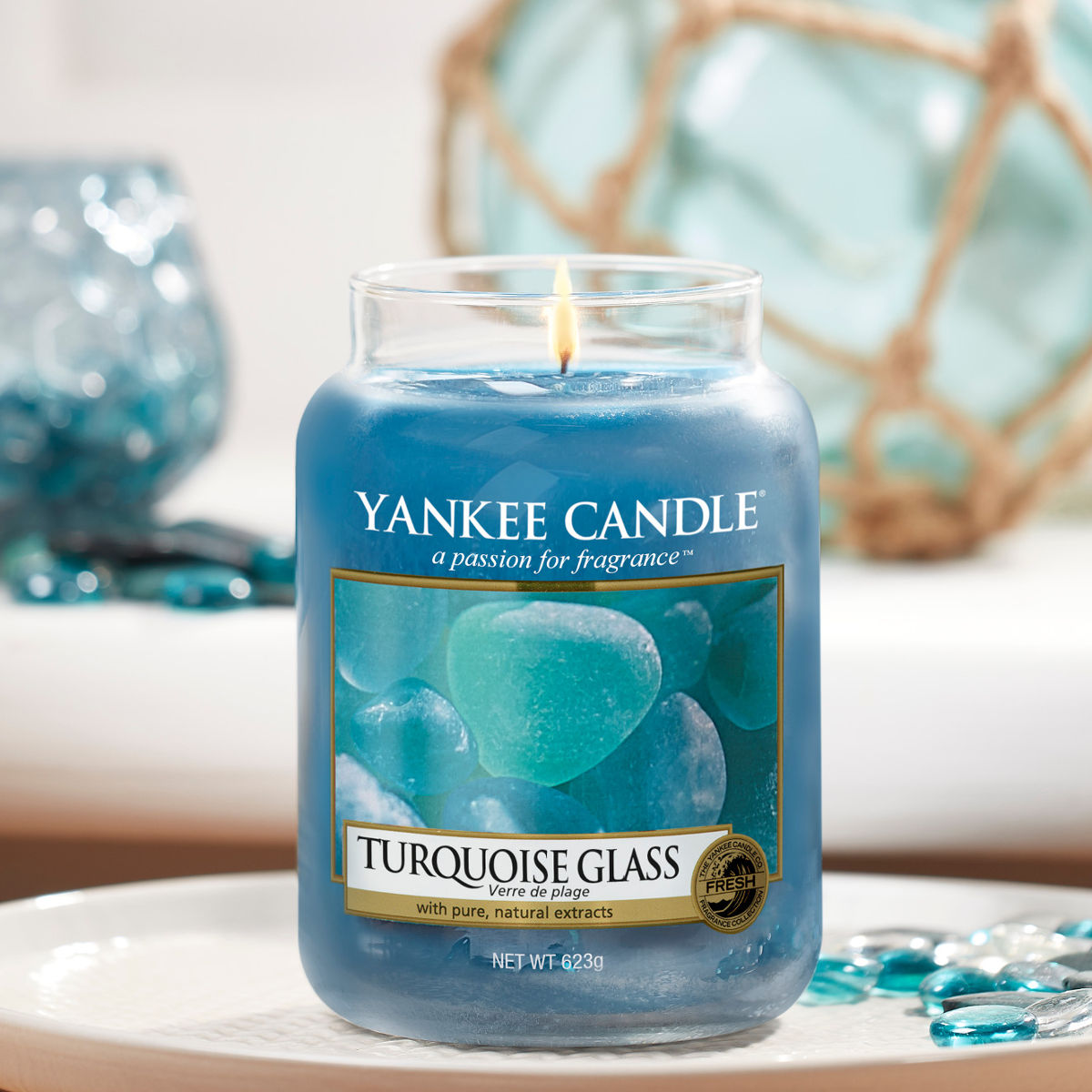 Yankee Candle Turquoise Glass Housewarmer 623g 038934