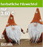 Niedliche Filzwichtel in zwei verschiedenen Gr�ssen